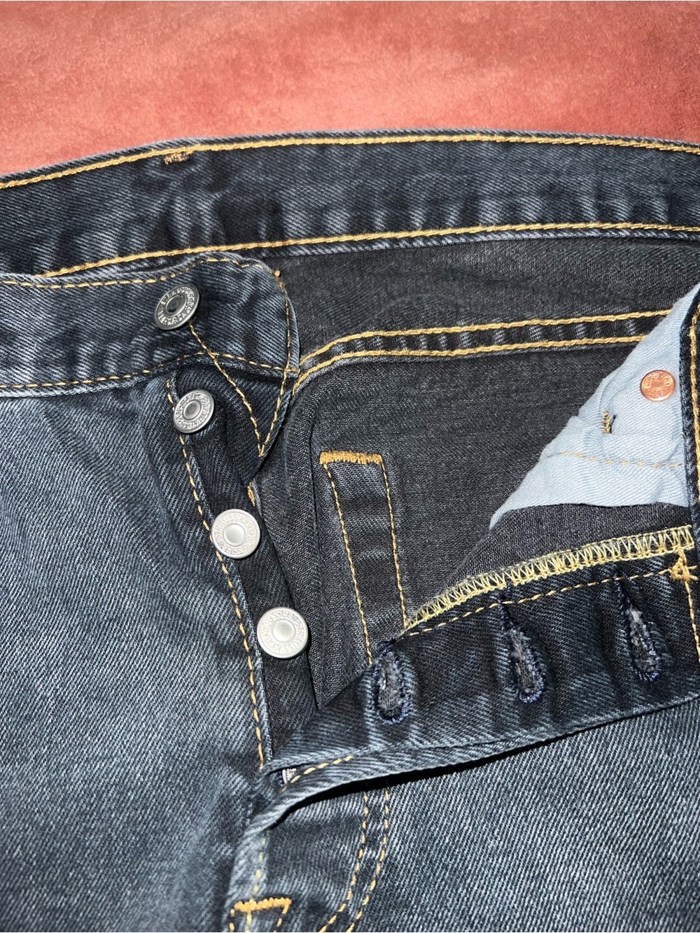 Vintage Levi 501 jeans multiple buttons instead of zip up - Picture 3 of 5